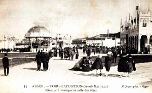 Alger - Foire-Expo - Kiosque a Musique et Salle Fetes - 1922